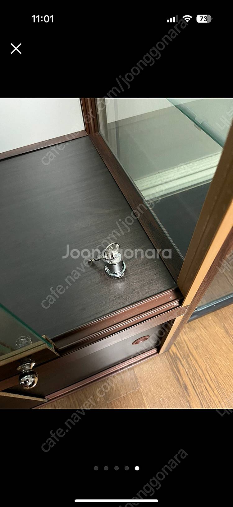 프라모델 장식장 3P CASE 리베로 장식장 월넛--3