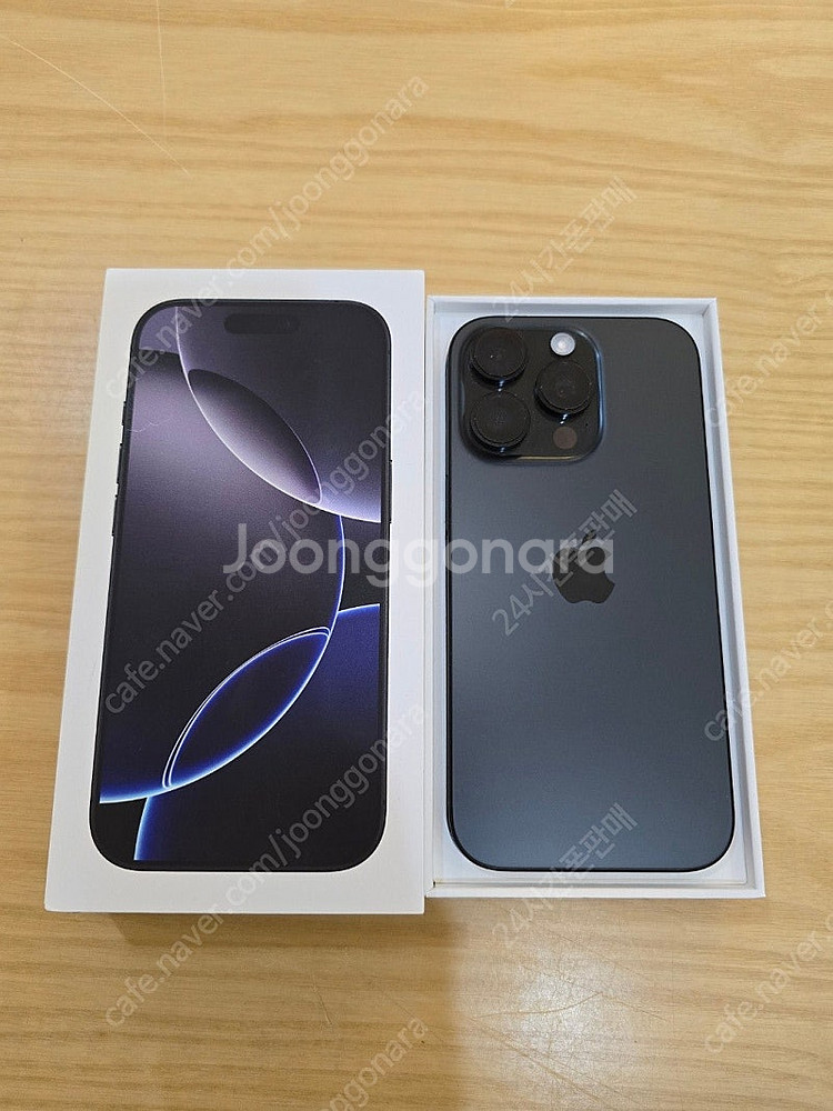 아이폰16프로블랙티타늄128gb 자급제중고폰판매합니다--0