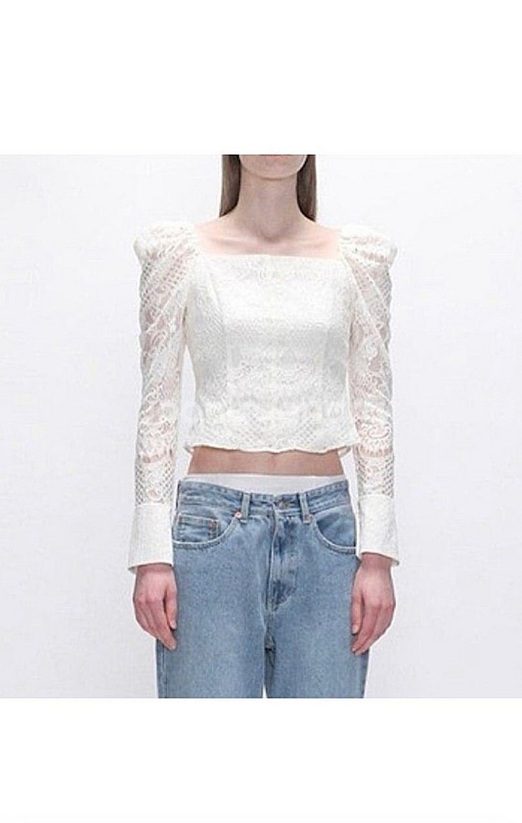 인스턴트펑크 레이스블라우스--0