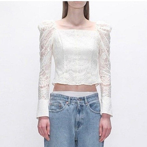 인스턴트펑크 레이스블라우스