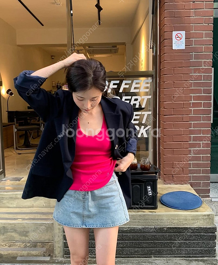 오버듀플레어 데님스커트 90s mini denim sk...--9