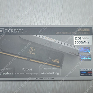 TeamGroup T-CREATE DDR5 6000 CL30 EXPERT 32GB(16Gx2) 판매합니다.