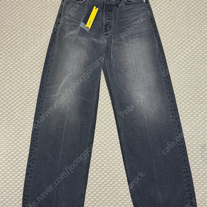 (31) Rhude 루드 와이드 핏 워싱 데님 진 블랙
