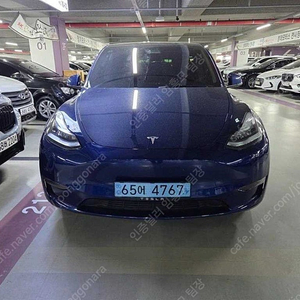 테슬라 모델 Y 중고 테슬라 중고 파란색 2021년식 45,523km 롱 레인지 실매물중고차