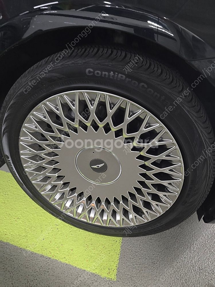 g90 19인치불판휠.타이어 콘티넨탈--2