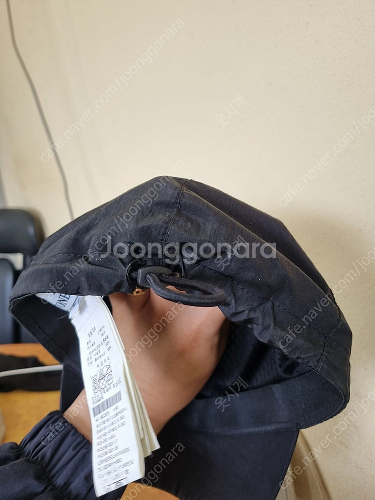 [XL] 21FW 스톤아일랜드 나일론 볼캡 블랙 검정--4