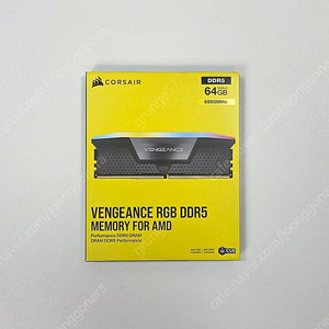 CORSAIR DDR5-6000 CL30 VENGEANCE RGB 패키지 (64GB(32Gx2)) 판매합니다.