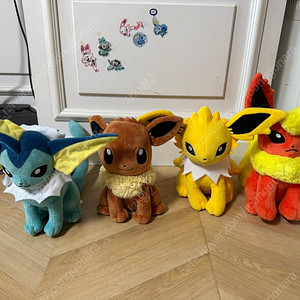 포켓몬스터 인형 25cm 4종 (이브이, 쥬피썬더, 샤미드, 부스터)