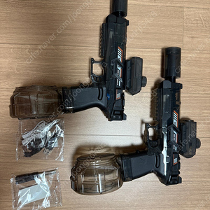 전동 자동 led 레이저 물총 워터건 미사용 2개일괄