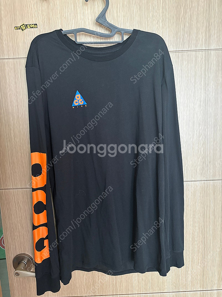 나이키 acg 사스콰치 티셔츠 블랙 us L--0
