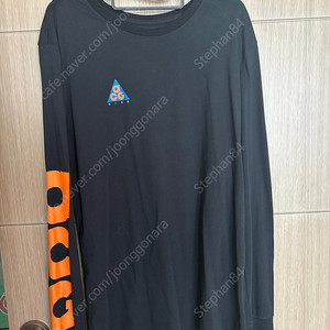 나이키 acg 사스콰치 티셔츠 블랙 us L
