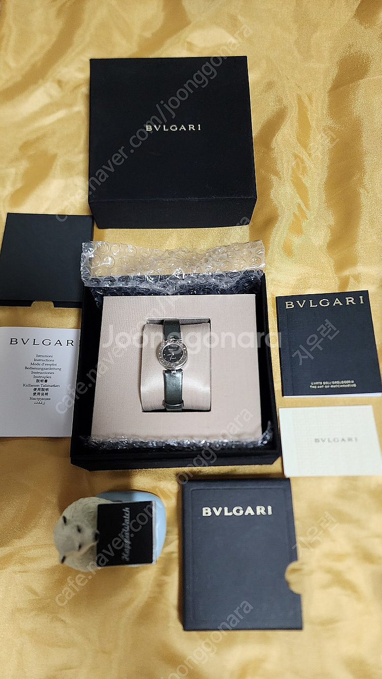 불가리 BVLGARI 비제로원 불랙다이얼 올리브그린밴--0