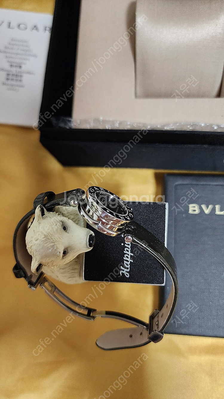 불가리 BVLGARI 비제로원 불랙다이얼 올리브그린밴--4