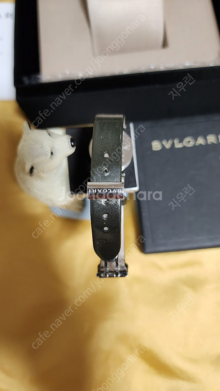 불가리 BVLGARI 비제로원 불랙다이얼 올리브그린밴--5