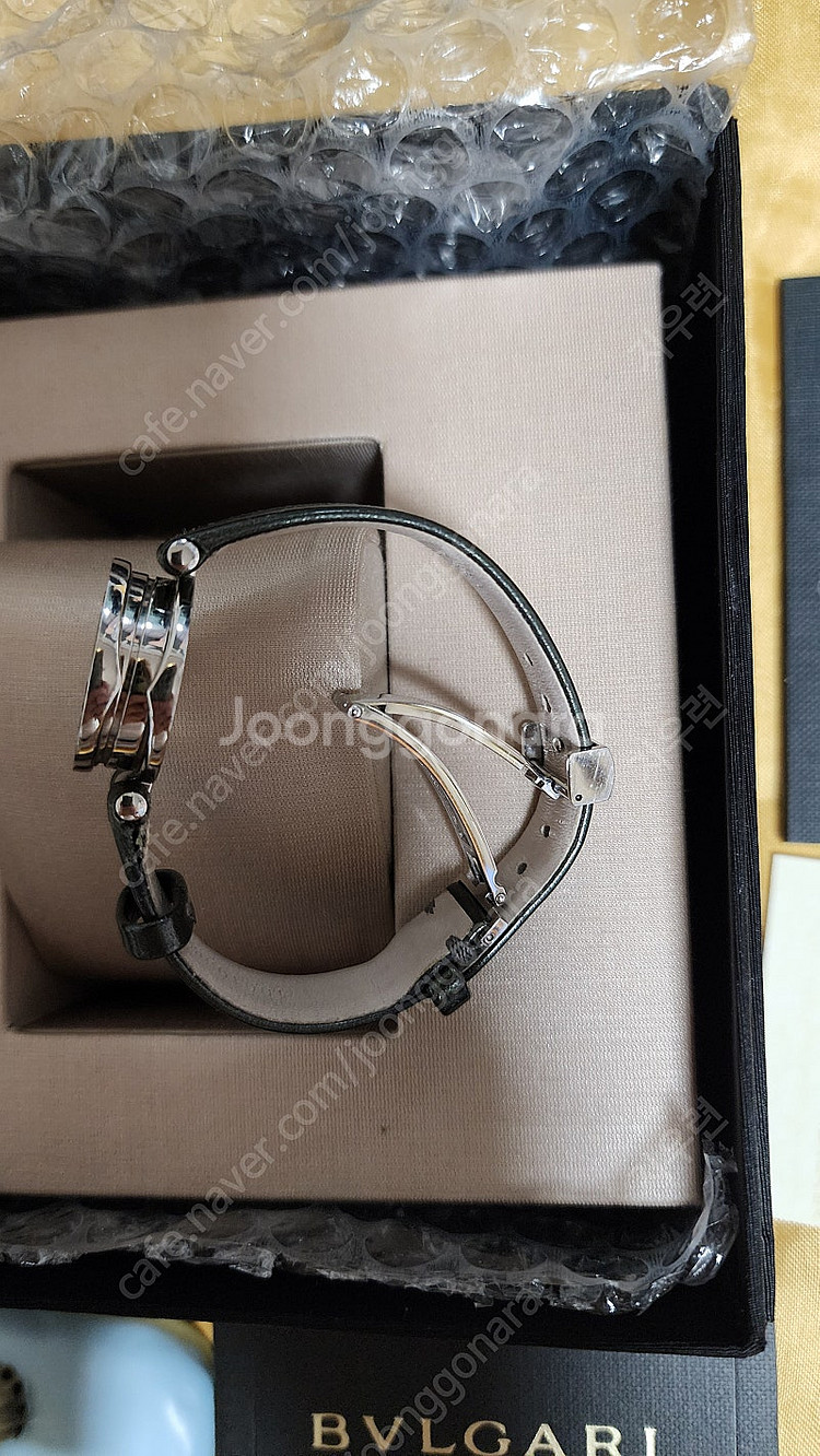 불가리 BVLGARI 비제로원 불랙다이얼 올리브그린밴--7