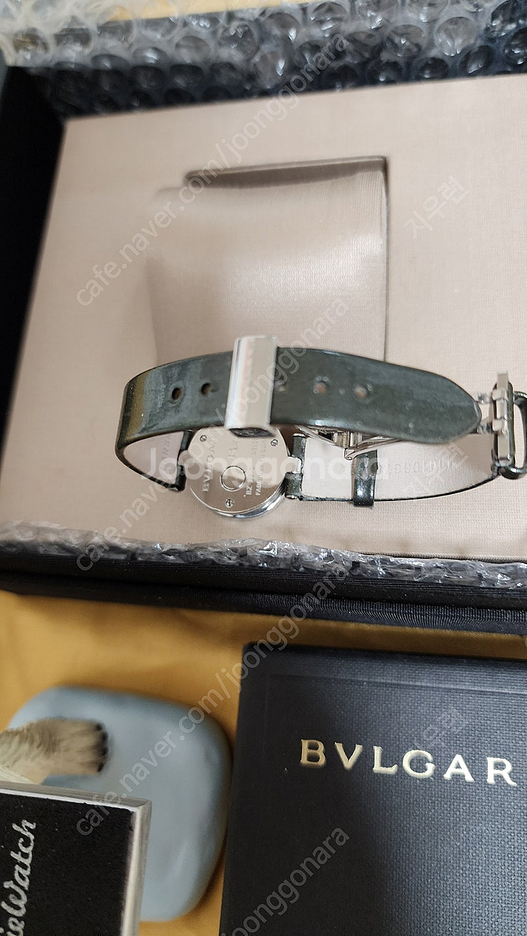 불가리 BVLGARI 비제로원 불랙다이얼 올리브그린밴--8