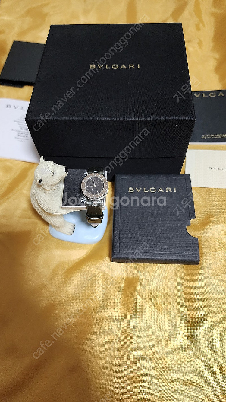 불가리 BVLGARI 비제로원 불랙다이얼 올리브그린밴--9