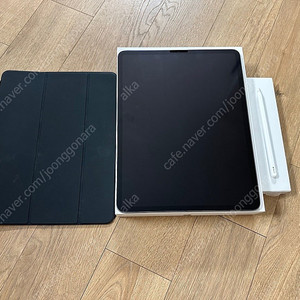 아이패드 프로 12.9 M1 128g wifi 스페이스그레이(스마트 폴리오, 애플펜슬 포함)