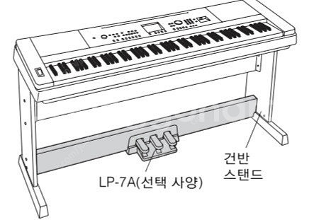 야마하 dgx 640 디지털 그랜드 포터블 전자 피아노--6
