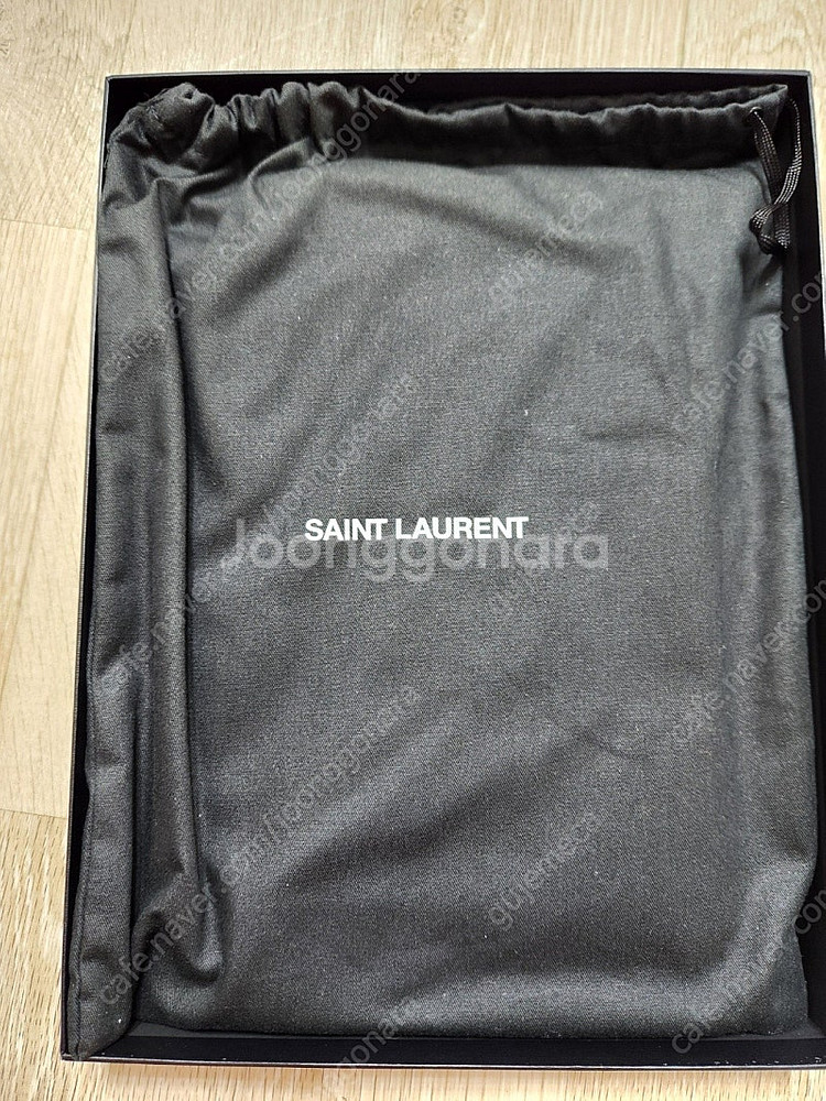 생로랑 YSL 금장 태블릿 케이스 악어가죽 블랙 클러치...--0