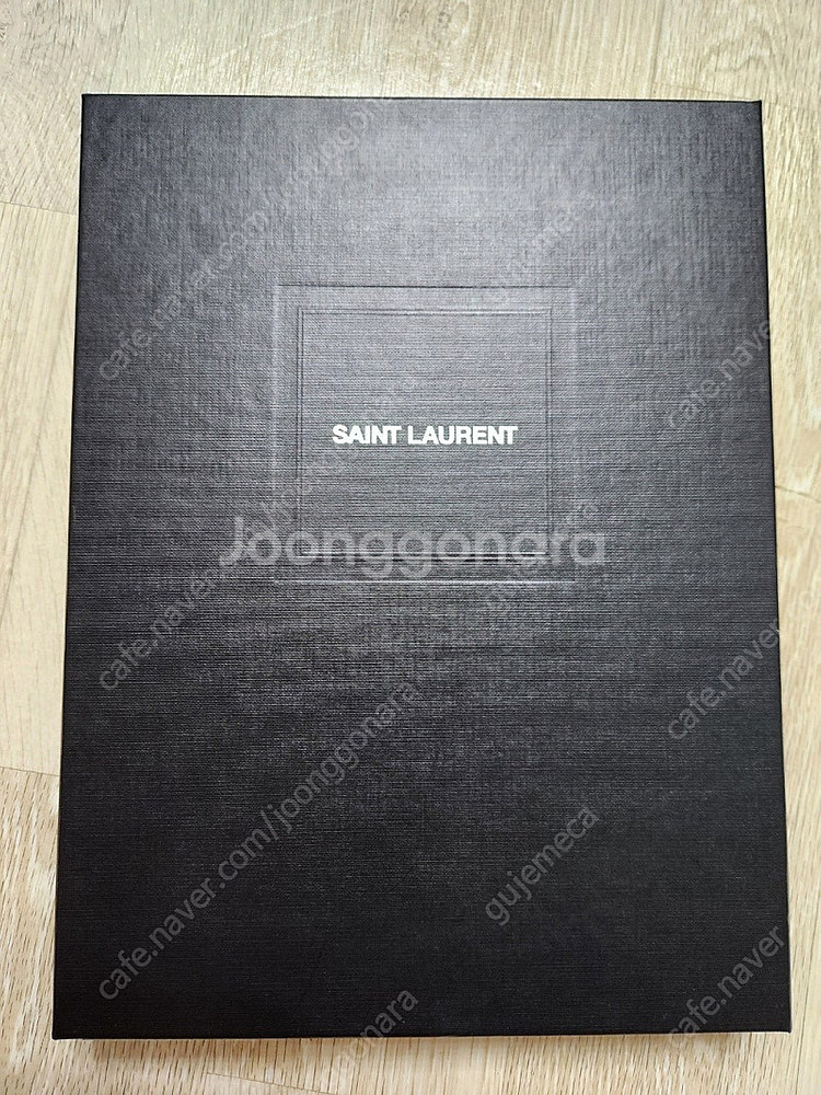 생로랑 YSL 금장 태블릿 케이스 악어가죽 블랙 클러치...--5