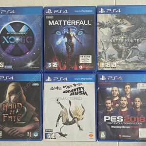 PS4 게임타이틀 6장 일괄로 저렴하게 판매합니다