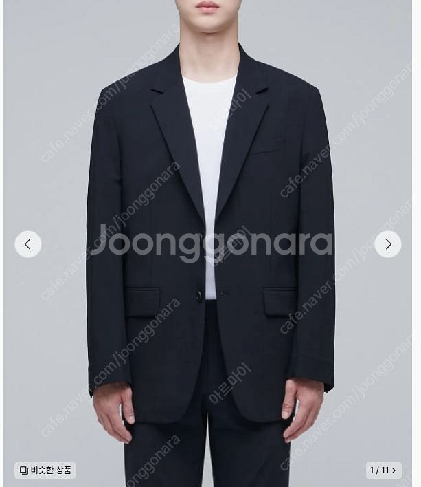 무신사 [쿨탠다드] 릴렉스드 베이식 블레이저 [네이비]...--0
