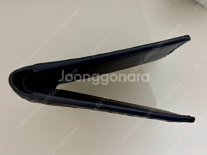 보테가 베네타 인트레치아토 가죽 반지갑 (남성용, 네이...--1