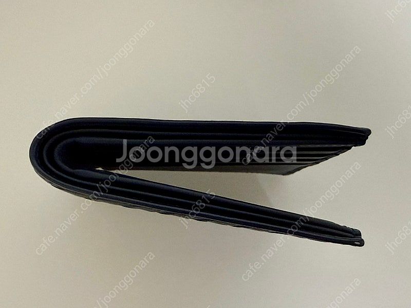 보테가 베네타 인트레치아토 가죽 반지갑 (남성용, 네이...--3