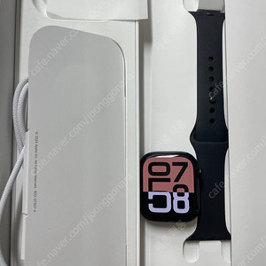 애플워치10 제트블랙 42mm 애플케어플러스 가입