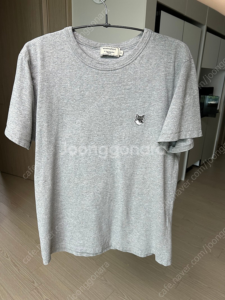 메종키츠네 반팔 티셔츠 그레이--0