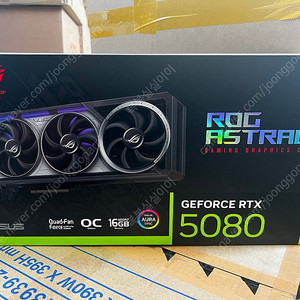 팝니다 신품 ASUS ROG Astral 지포스 RTX 5080 OC D7 16GB