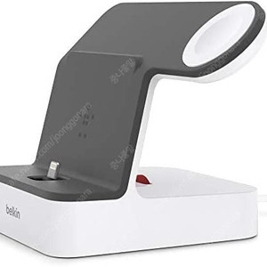 벨킨 2-In-1 파워하우스 BELKIN POWERHOUSE (아이폰 라이트닝, 애플워치 충전) F8J237V2 박스 박풀 뜯지 않은 새거 팝니다