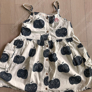 미니피에스마켓/minipsmarket/ 블랙사과원피스(24‘Ss)6-8세 /여자아이원피스/여아여름원피스/여아원피스