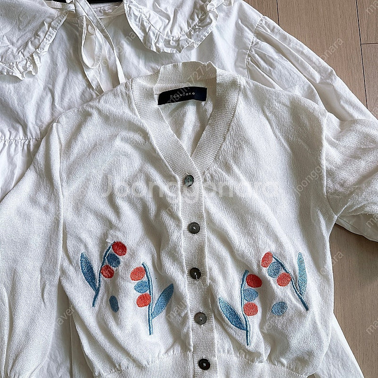 로아앤제인/로아엔제인/여아 원피스+7부 가디건/자수가디건/5-7세)120/일괄판매--2