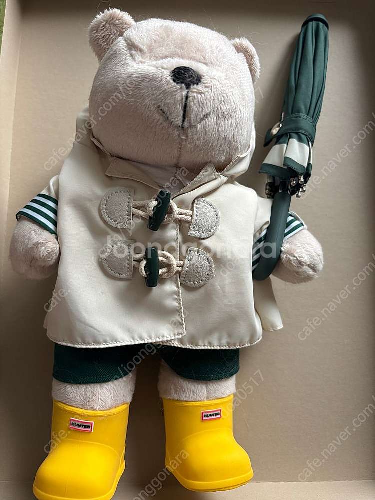 스타벅스 레인부츠신은 귀여운 곰인형 곰돌이--0