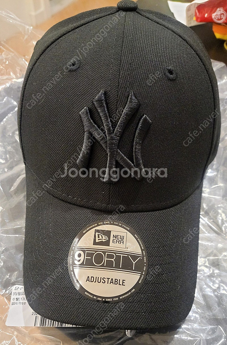[뉴에라] MLB 뉴욕 양키스 블랙 온 블랙 볼캡 모자...--0