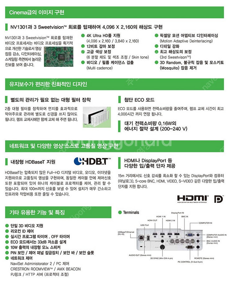 *스크린골프추천* ㅡ총사용 12시간/ NEC NP-PA...--4