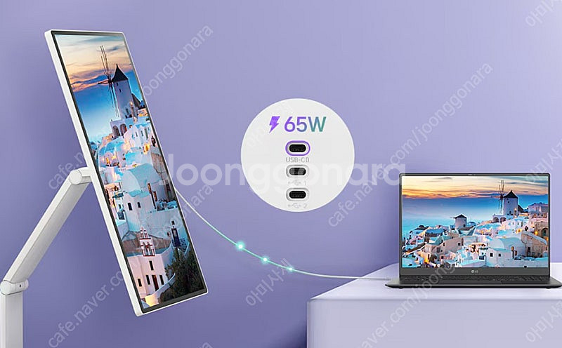 LG 스마트모니터 스윙 32U889SAW 팝니다--0