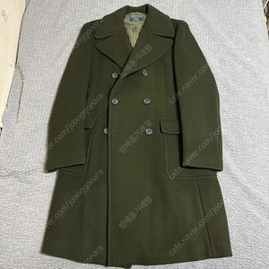 폴로 랄프로렌 더블 브레스티드 울 블렌드 롱 코트 38R
