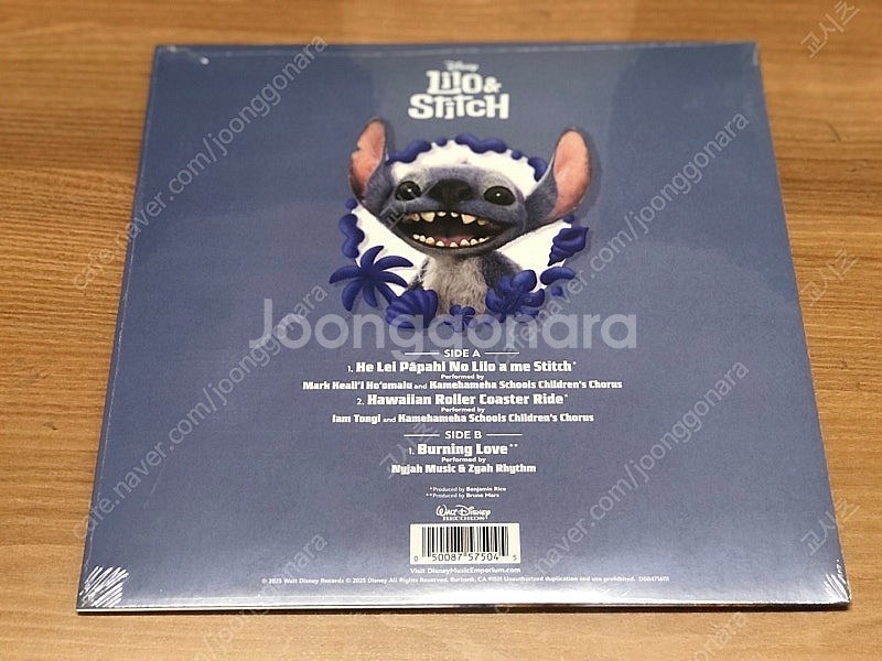 릴로 앤 스티치 10인치 바이닐 LP 미개봉신품--3