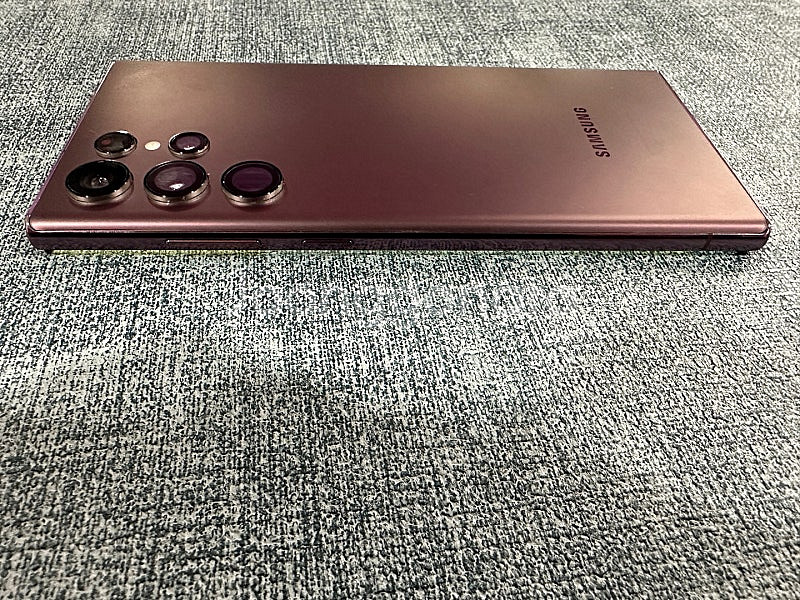 갤럭시S22울트라 256G 버건디 외관S급 잔상있는폰 ...--7