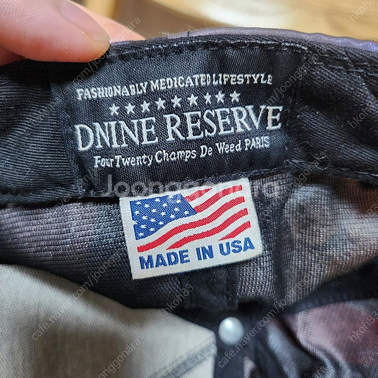 Dnine Reserve 프린트 스냅백--4