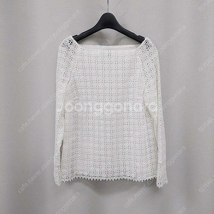 마시모두띠 레이스 보트넥 블라우스--0