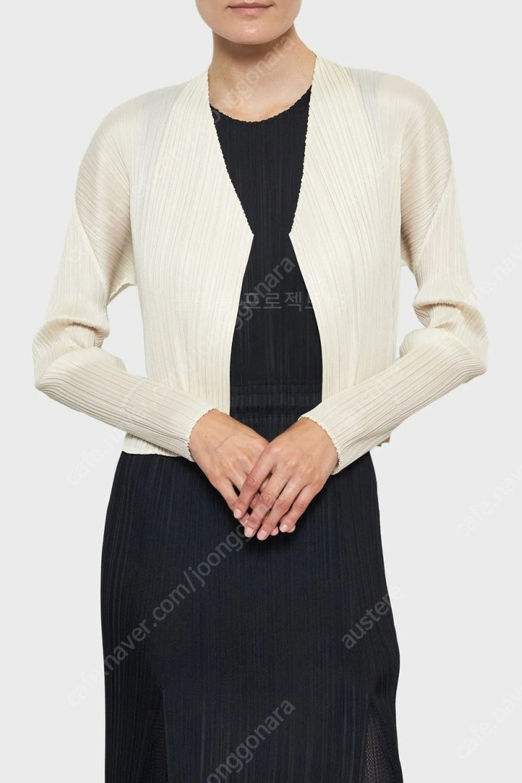 플리츠플리즈 베이지 먼슬리 탑가디건세트 4사이즈--0