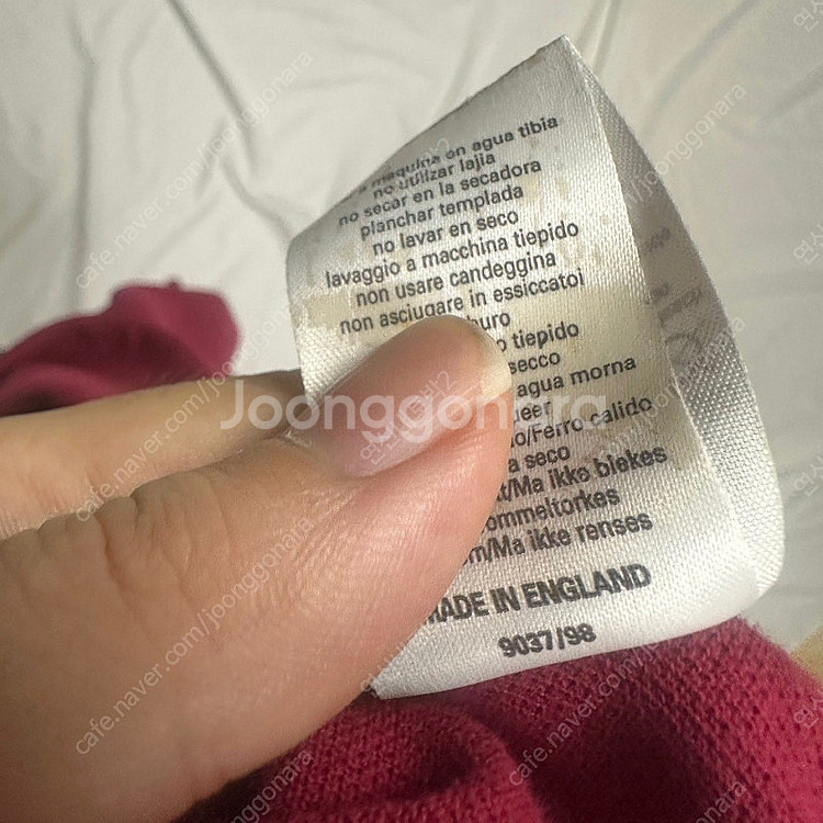 버버리 기마로고 버건디카라티 M--3