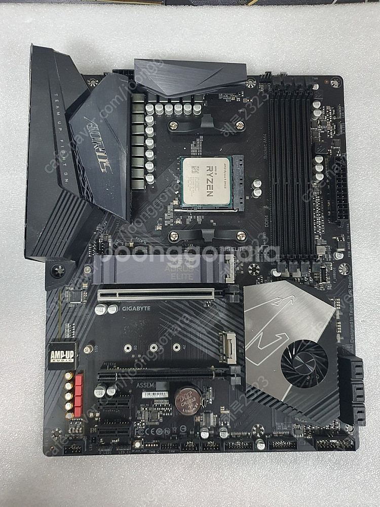 기가바이트 X570 어로스 엘리트 메인보드 중고 무상 보증 기간 지났습니다.--0