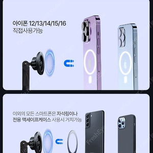 차량용 맥세이프 거치대 카멜레온 360