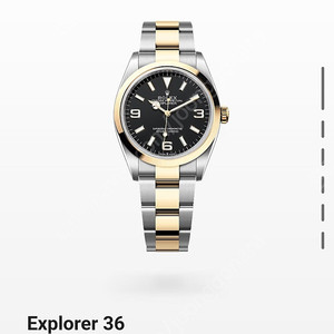 롤렉스 익스플로러 36mm 금콤비