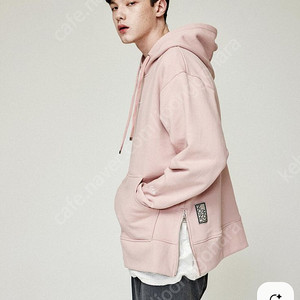 유니온로우 핑크 후드티L 택포